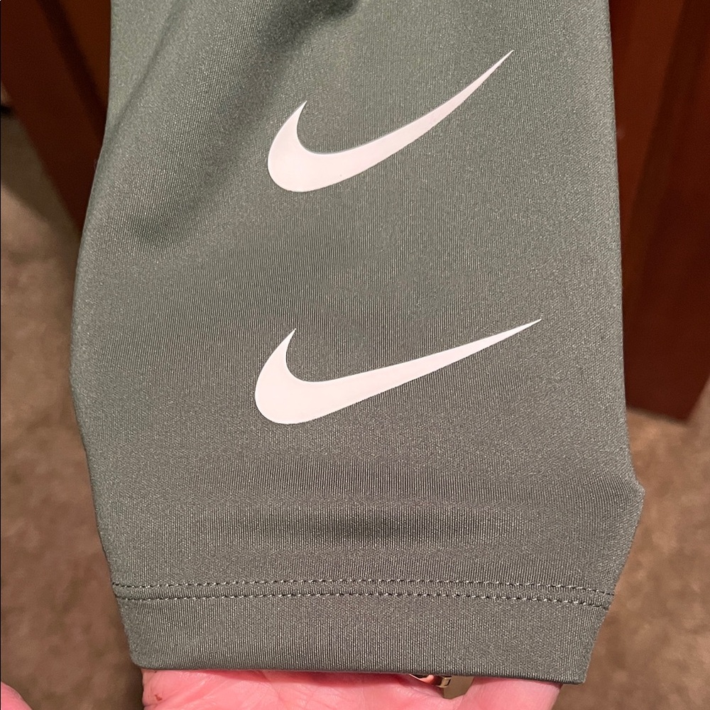 Olive Green Women's Active Leggings - Picture 4 of 13